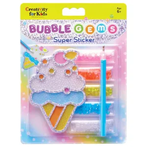 Creativity for Kids Bubble Gems Super Sticker - Ice Cream