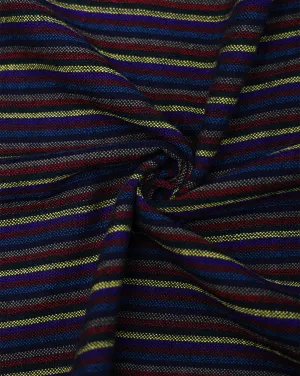 STRIPES DESIGN ACRYLIC WOOLEN FABRIC